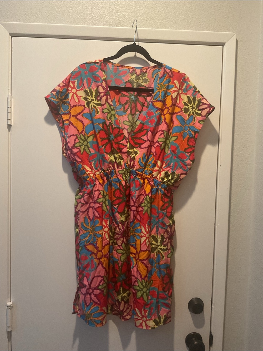Cupshe Multicolor Floral Swim Coverup - Pink, Blue, Orange, Green